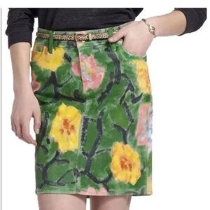 Anthropologie Paint Denim mini skirt. Like new without tags hand painted…